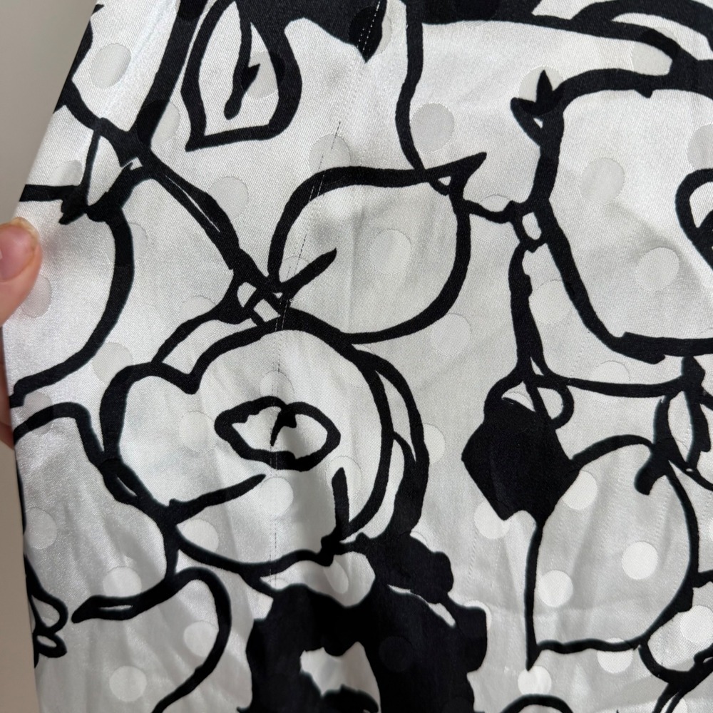Ronny Kobo Printed Black and White Print Trousers Size 6 - Picture 12 of 16